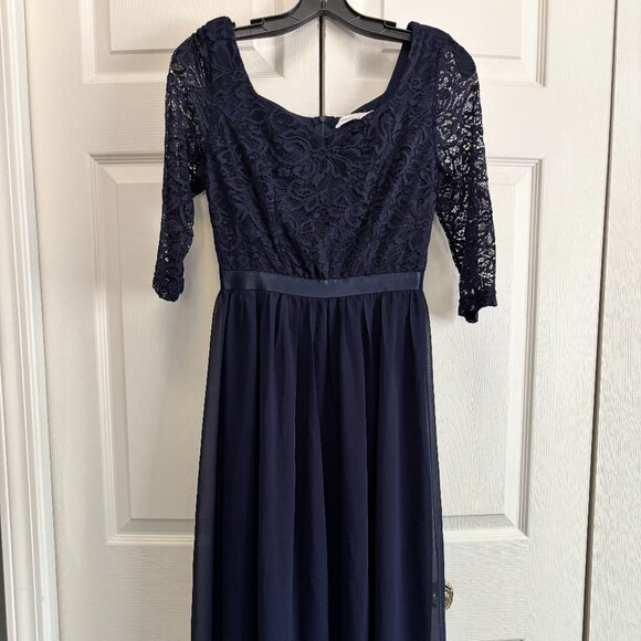 NWT, Beautiful Formal Navy Blue Dress.  Size X-small - Picture 1 of 5